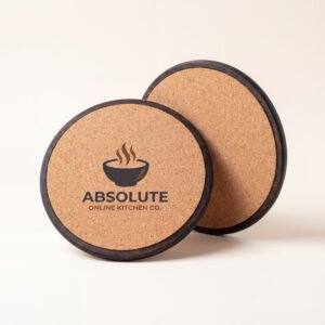 Cork-Backed Trivet Pair