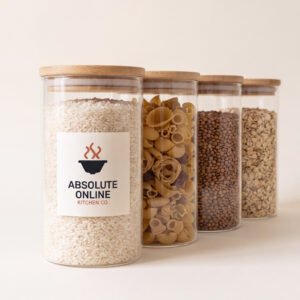 Glass Storage Jars (Set of 4)