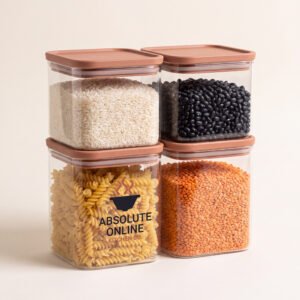 Stackable Storage Canisters (Set of 4)